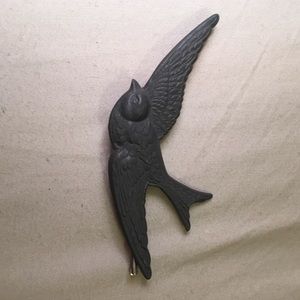 Gray Swallow Hair pin